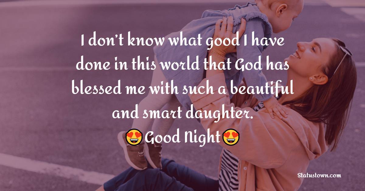 good night Messages For daughter