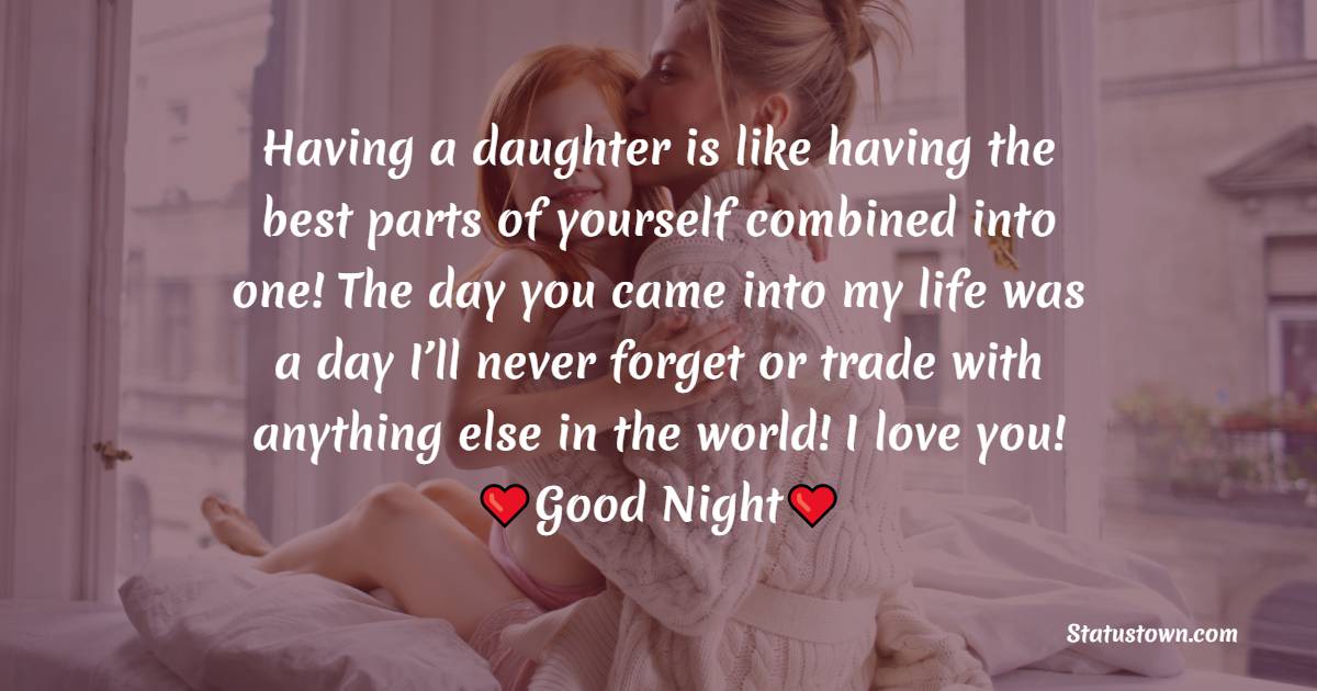 good night Messages For daughter