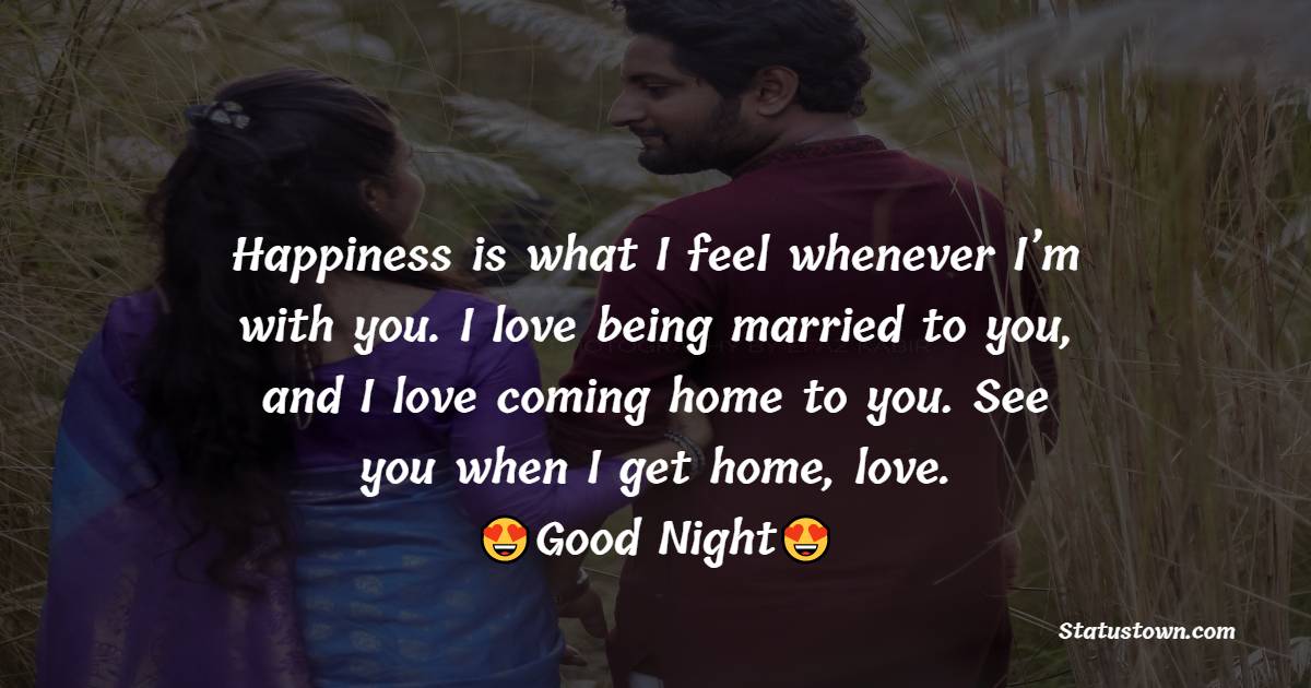 Nice good night messages for husband