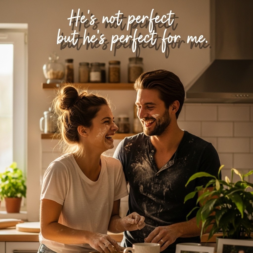 He’s not perfect, but he’s perfect for me.