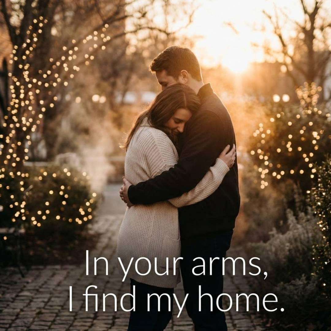 In your arms, I find my home.