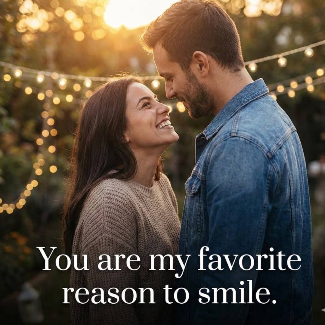 You are my favorite reason to smile.