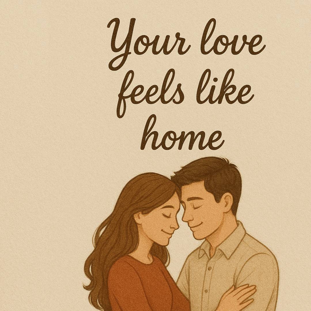 Your love feels like home.