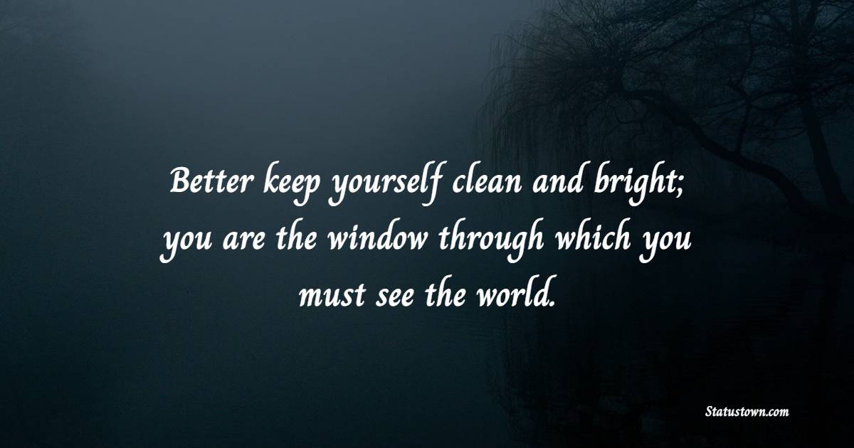 meaningful cleanliness quotes