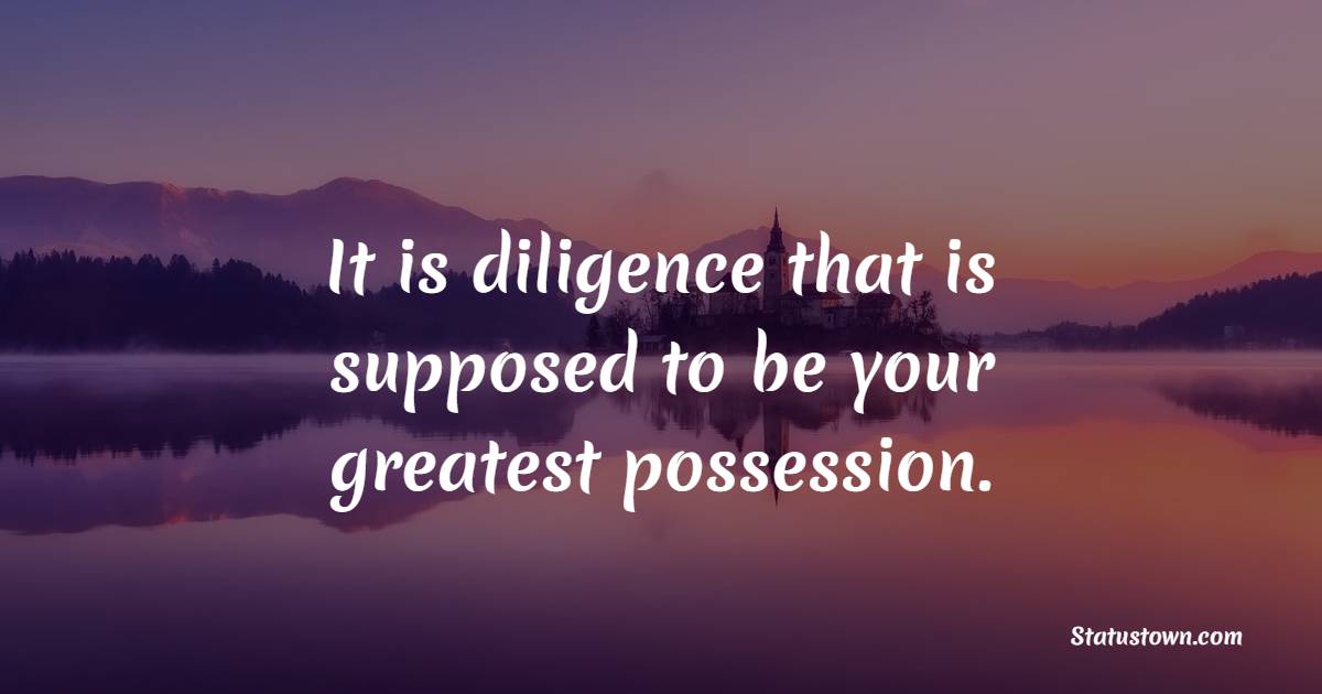 Diligence Quotes