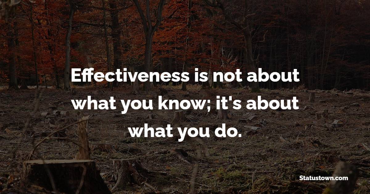 Effectiveness Quotes