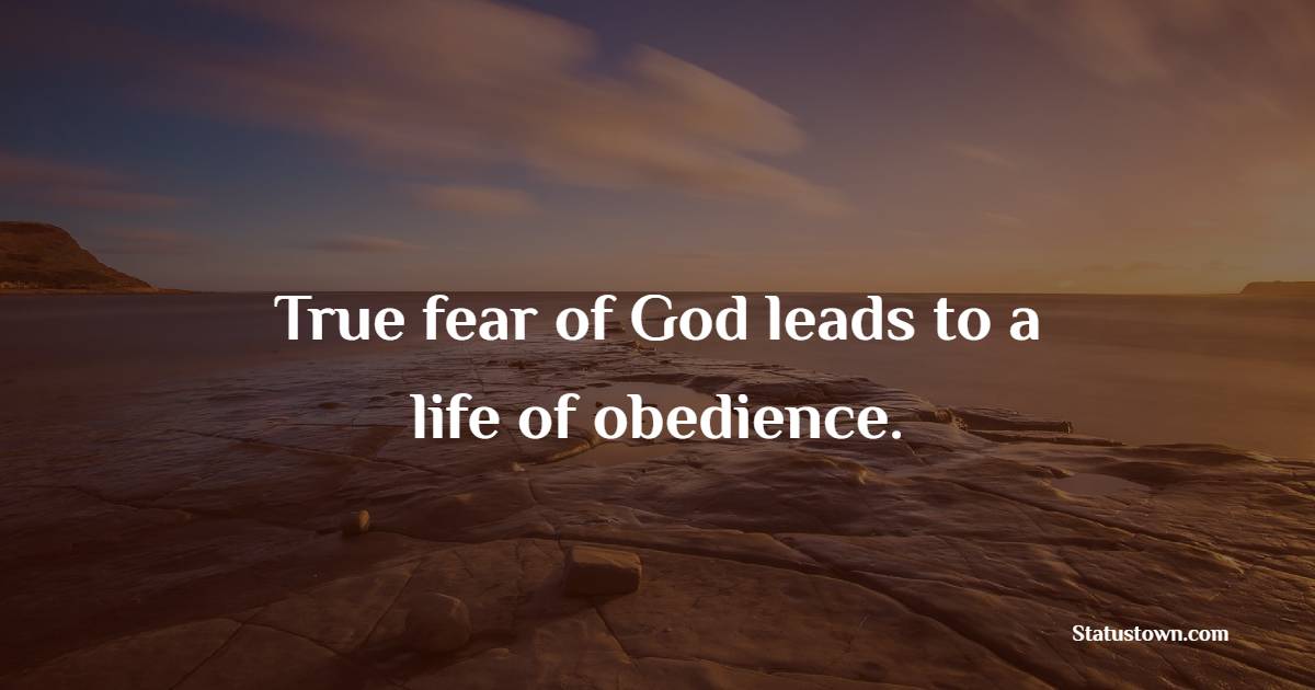 Best fear of god quotes