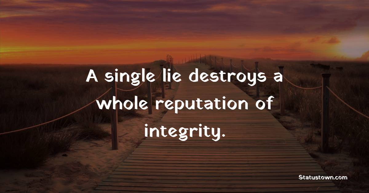 Unique integrity quotes