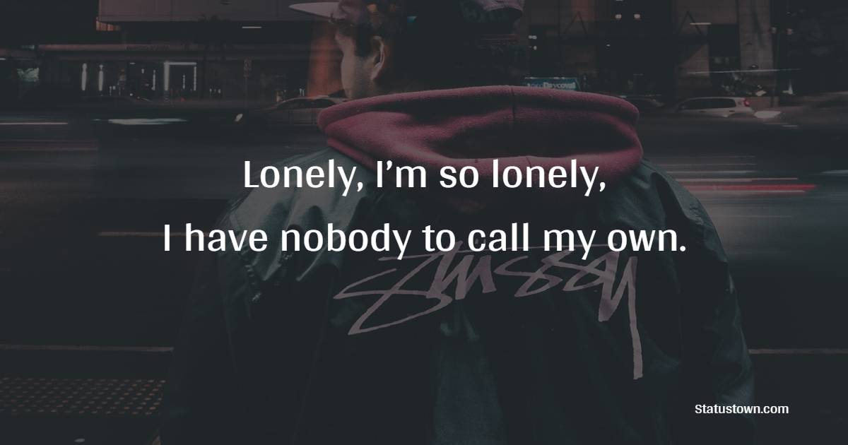 Touching lonely quotes