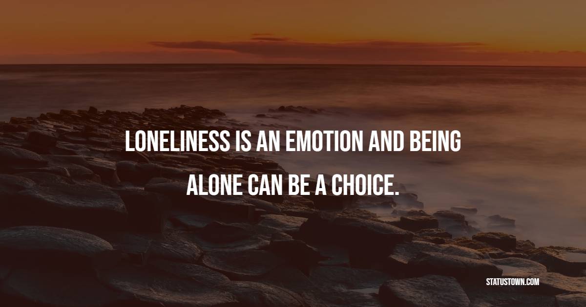 Amazing lonely quotes