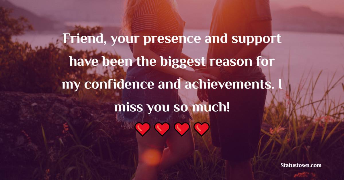 miss you messages for friends Images