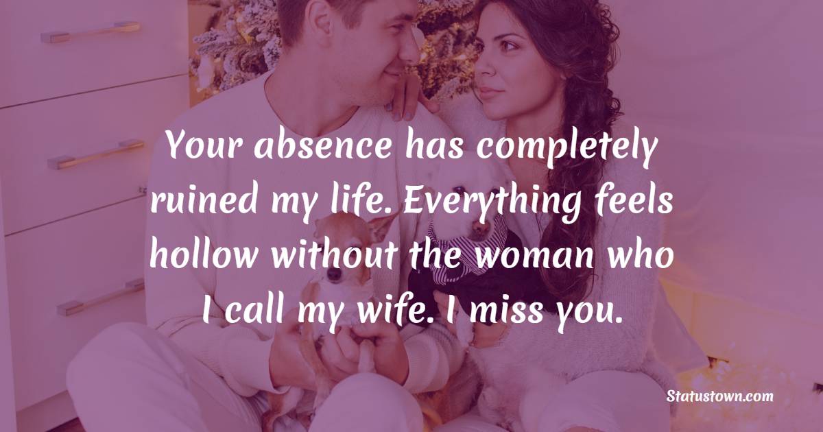 meaningful miss you messages for husband