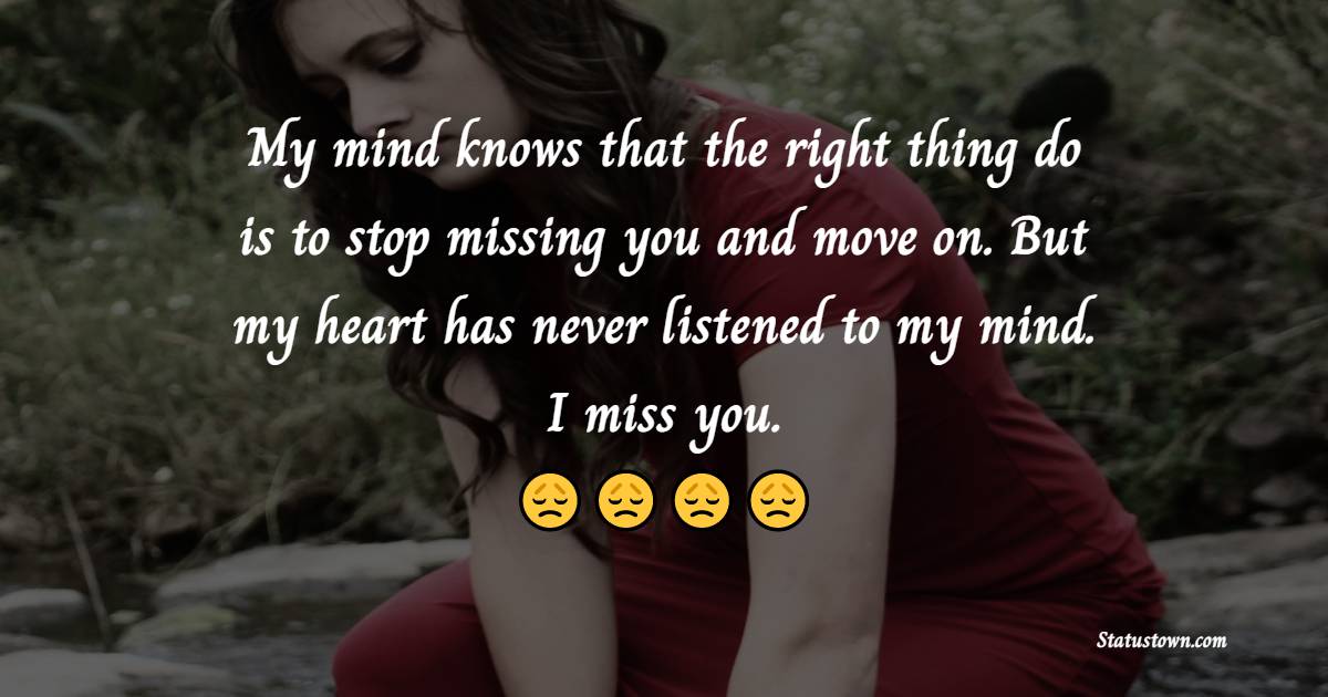 Miss You Status for Ex-Boyfriend