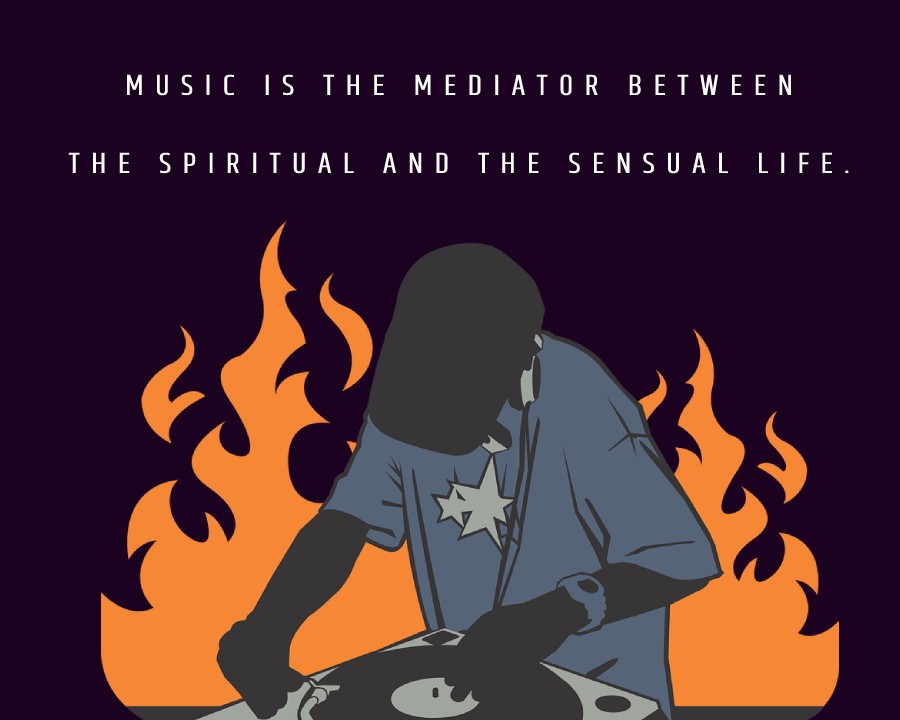 Music Is The Mediator Between The Spiritual And The Sensual Life Music Quotes