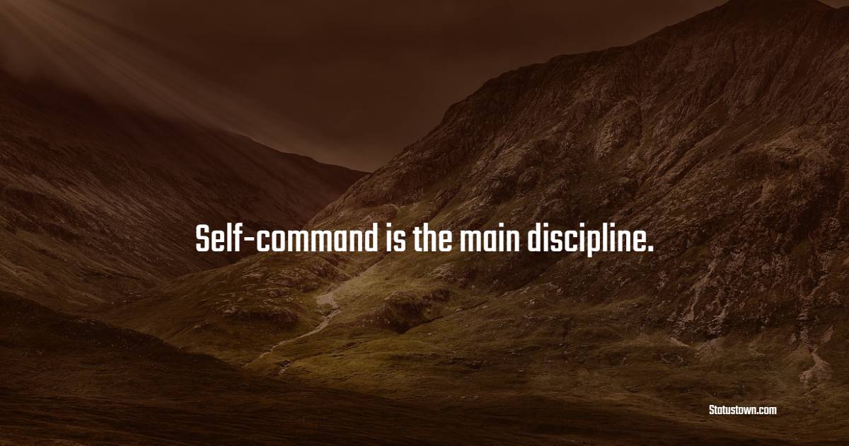 Unique self-discipline quotes
