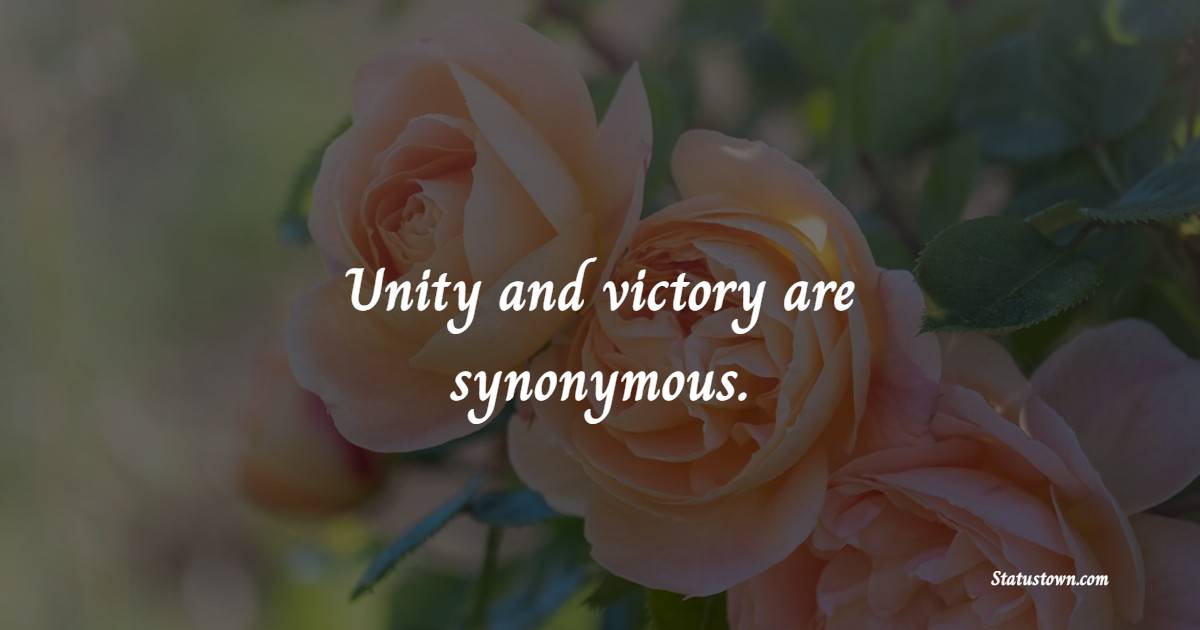 Short unity quotes