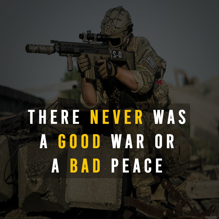 Unique war peace quotes