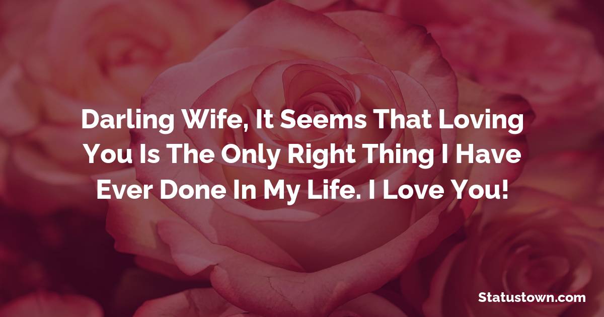 love status for wife