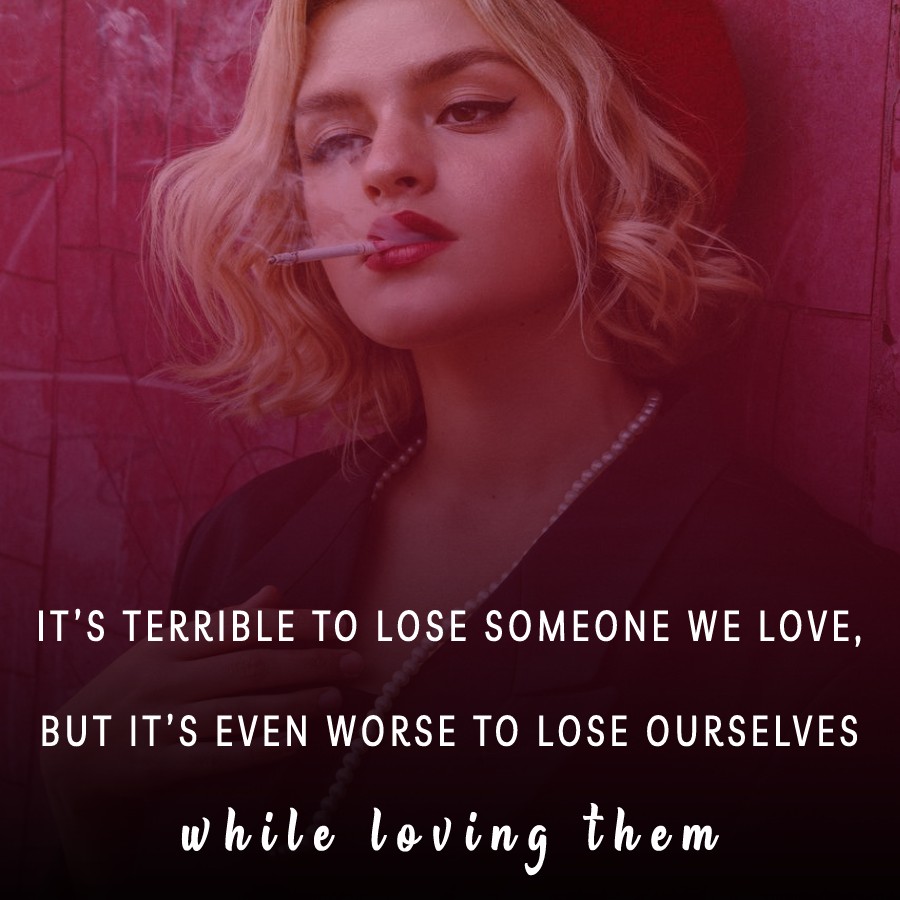 It’s terrible to lose someone we love, but it’s even worse to lose ourselves while loving them. -  sad status 