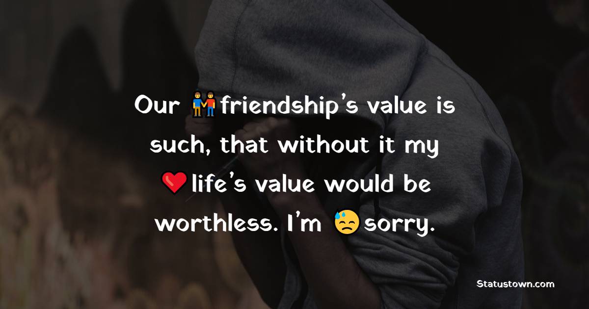 meaningful sorry status