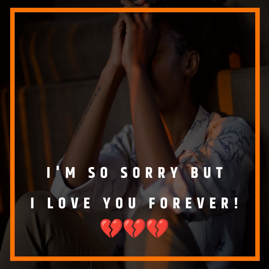 I'm so sorry but I love you forever! - sorry status 