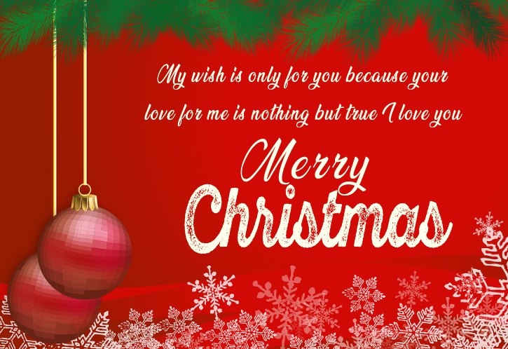 Christmas Wishes for Wife Wishes, Messages and status