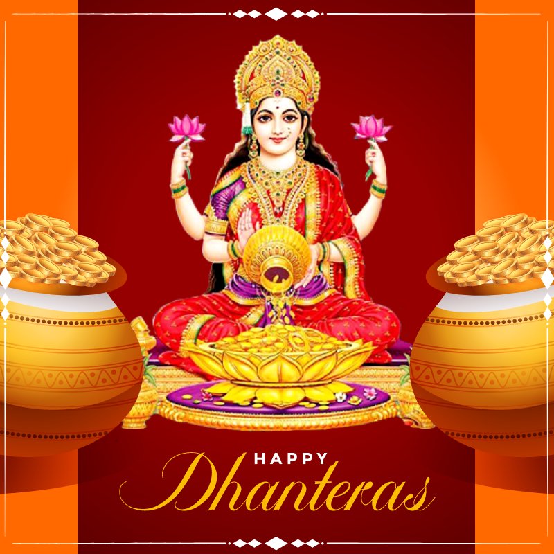 Wishing you prosperity and success…. Wishing you wealth and good health…. Wishing you a blessed Dhanteras with your family and friends. - Dhanteras Status
