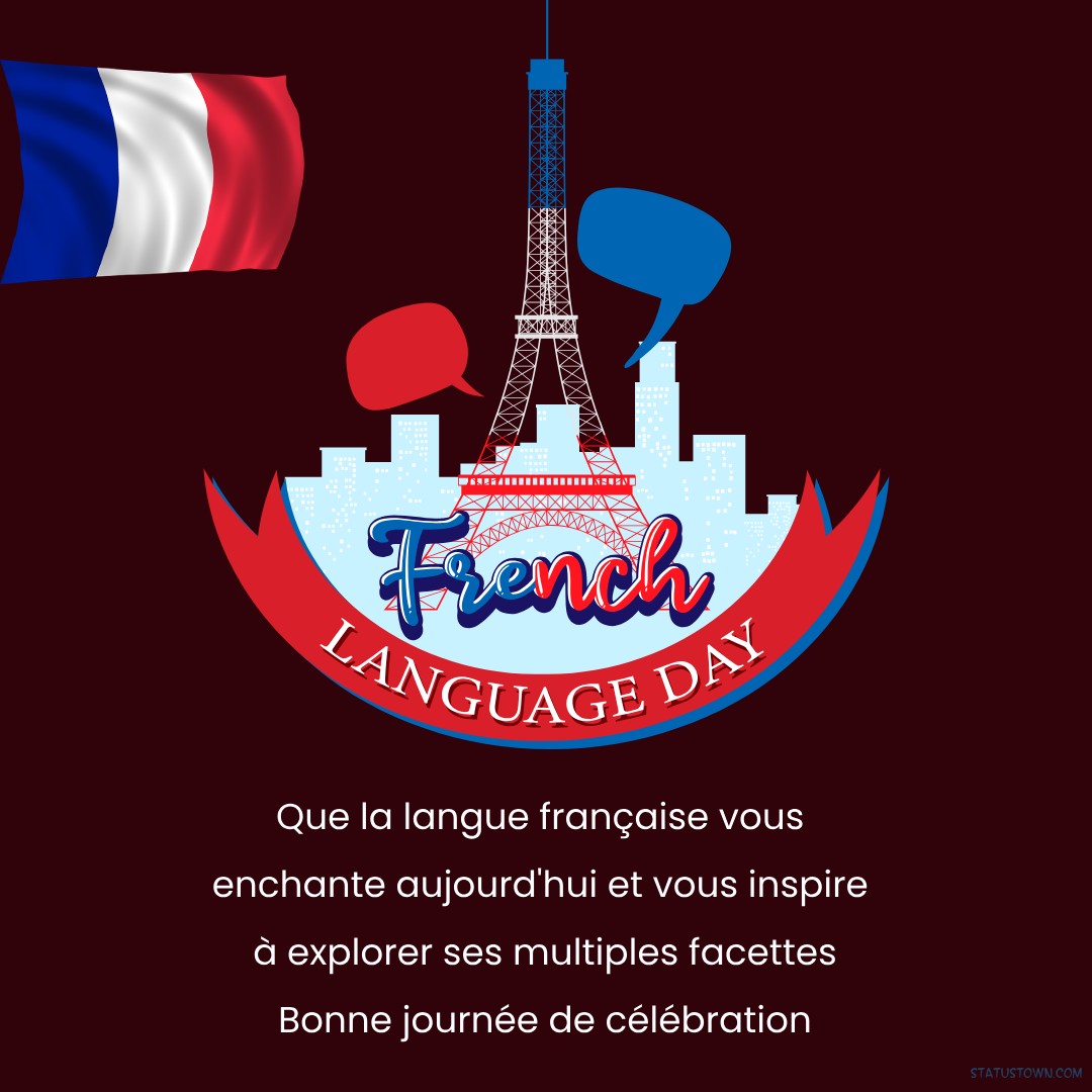 french language day wishes Text