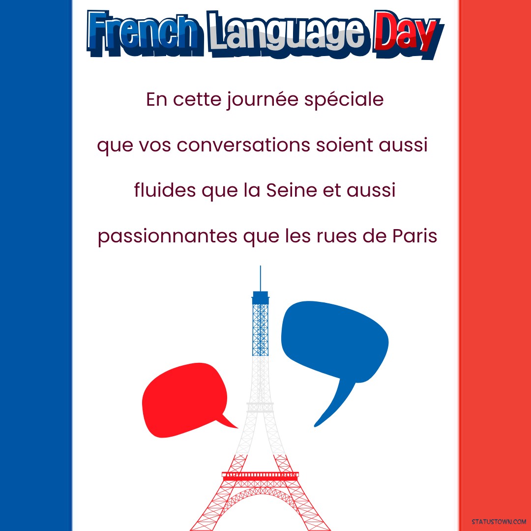 french language day wishes Status