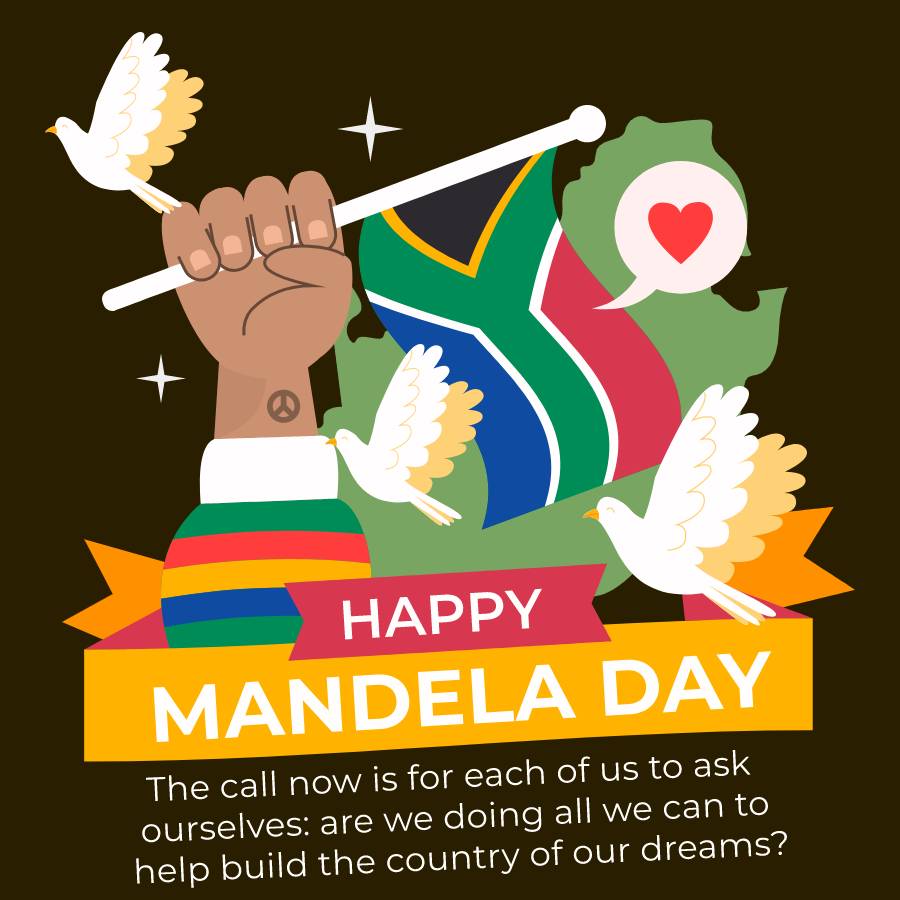 The call now is for each of us to ask ourselves: are we doing all we can to help build the country of our dreams? - Nelson Mandela Day Messages
