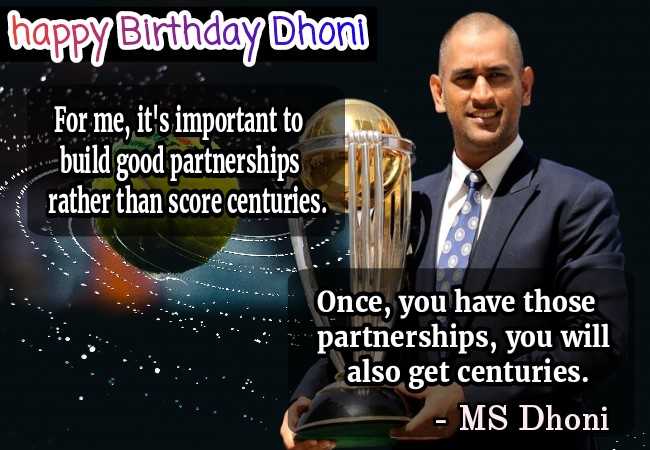 Ms Dhoni Birthday Messages Wishes, Messages and status