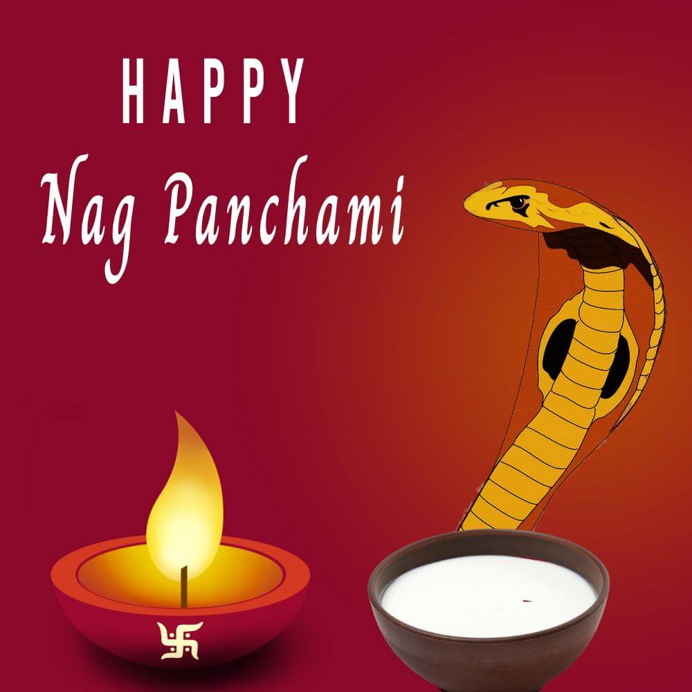 नाग देवता करे आपकी रक्षापिलाये दूध उन्हें मीठा मीठा,हो आपके घर में धन की बरसात,ऐसी शुभ हो नाग पंचमी की सौगात! - Nag Panchami Status wishes, messages, and status
