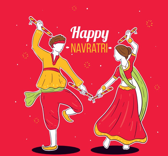 Let the spirit of these pious Navratri days bring you hope and courage in life. Happy Navratri to all. - Navratri  Status