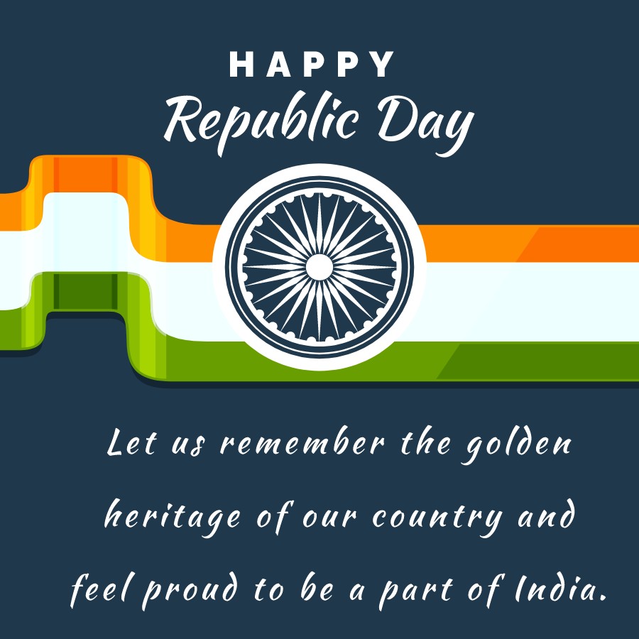 Let us remember the golden heritage of our country and feel proud ...