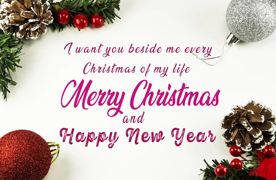 romantic christmas wishes Messages