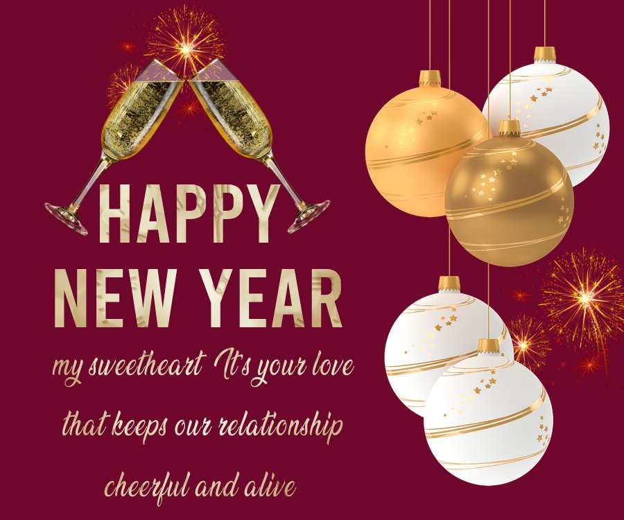romantic new year wishes Messages