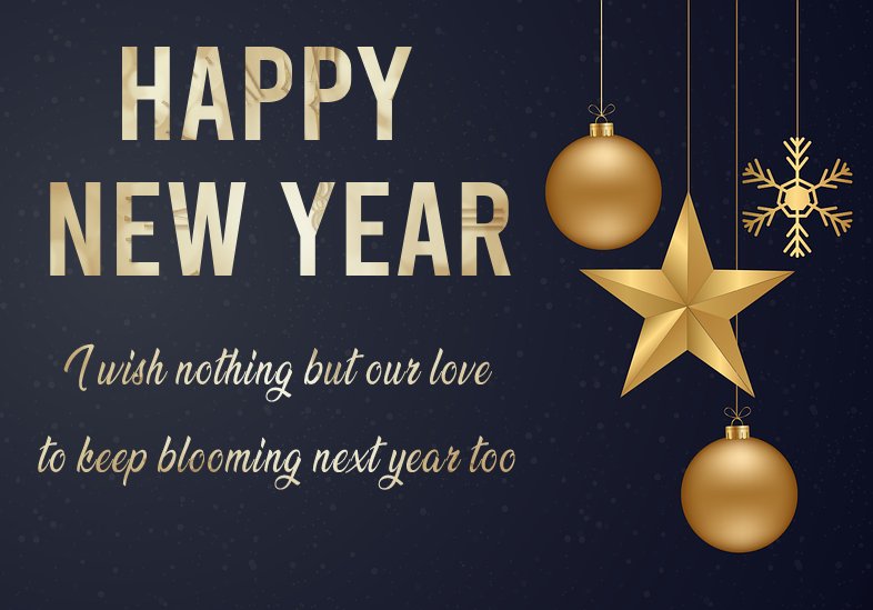 romantic new year wishes Quotes