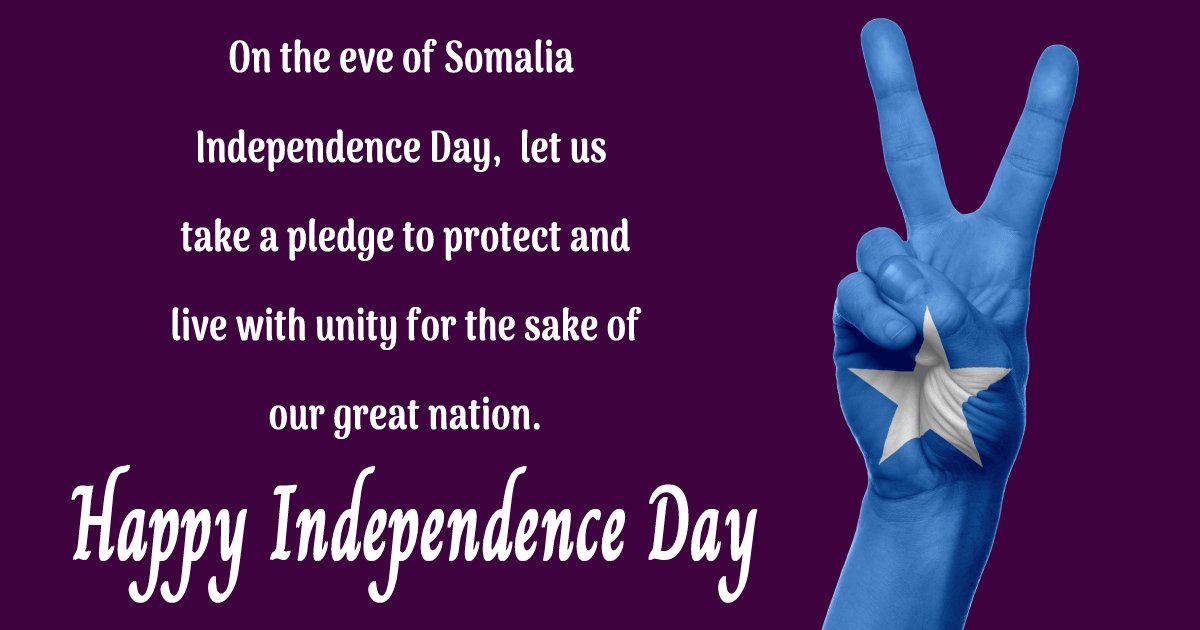 somalia independence day messages Text