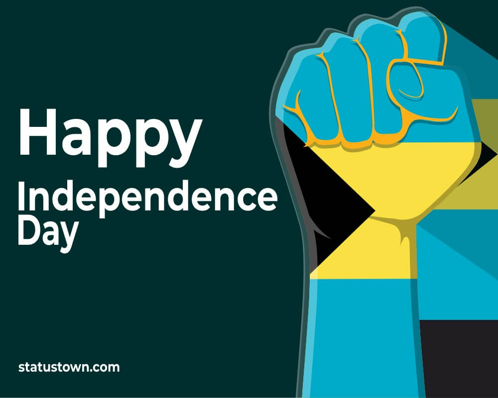 Happy independence day The Bahamas. The Bahamas Independence Day