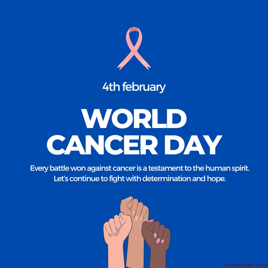 Every battle won against cancer is a testament to the human spirit. Let’s continue to fight with determination and hope.