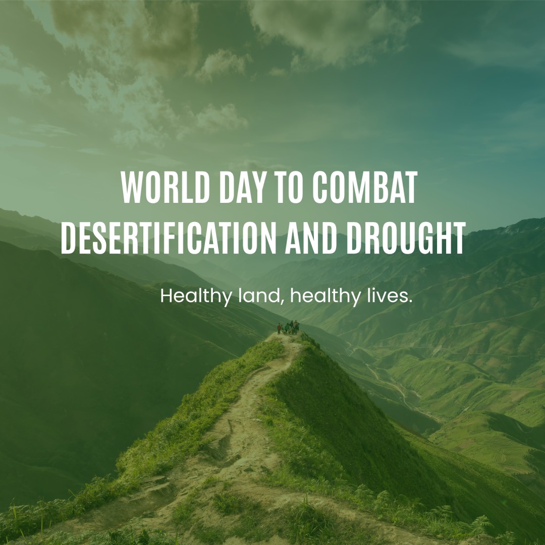Healthy land, healthy lives. - World Day to Combat Desertification and Drought wishes, messages, and status