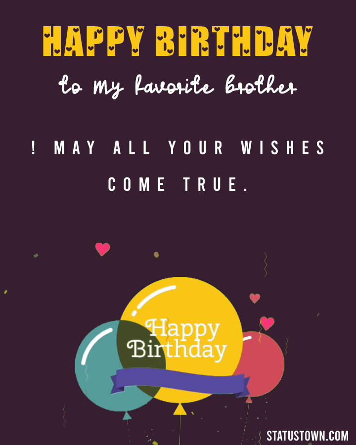 Happy Birthday GIF Images for Brother