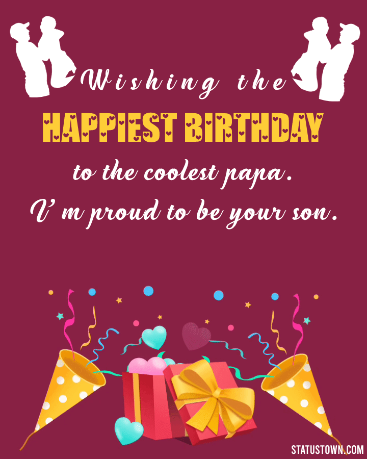 Latest Birthday Wishes for Dad GIF Images