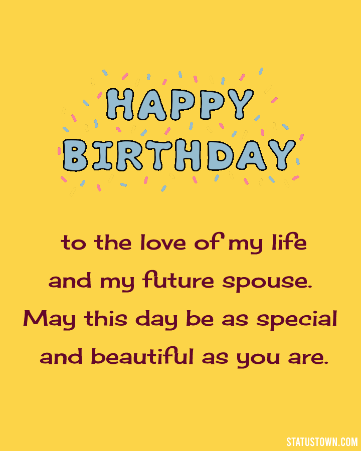 Latest Birthday Wishes for Fiance GIF Images