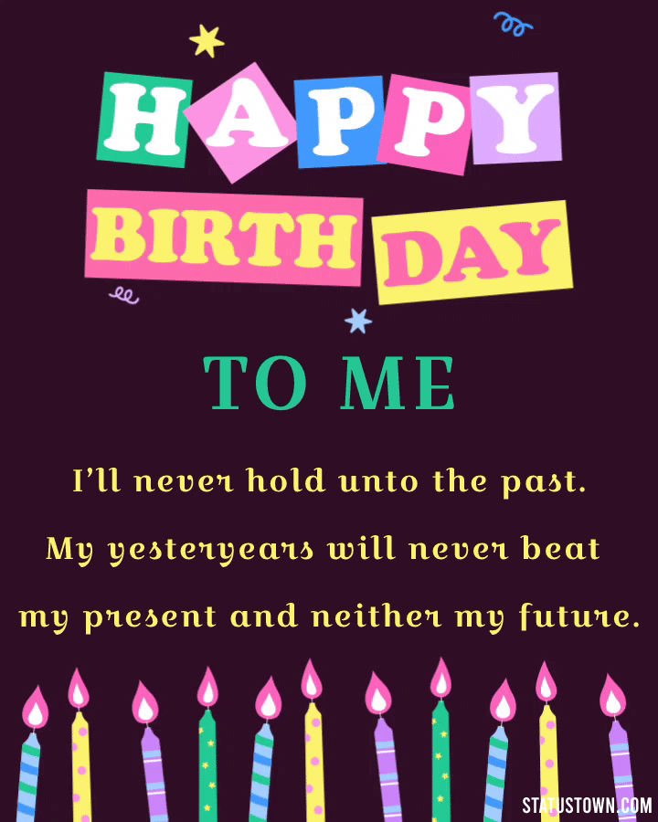 New Birthday Wishes for Myself Greeting Images