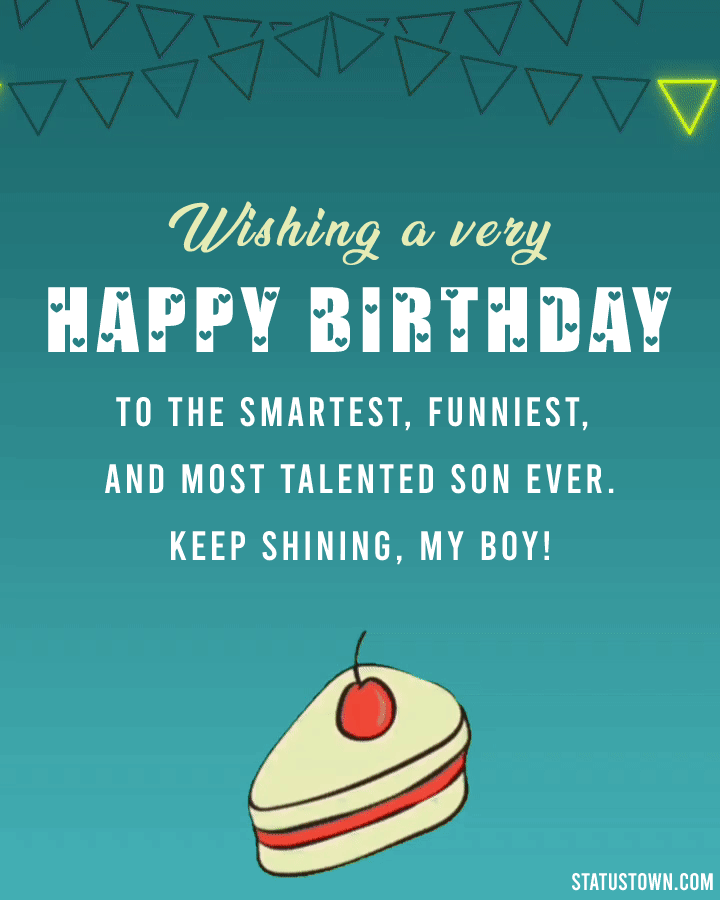 Latest Happy Birthday GIF Images for Son Greeting Images