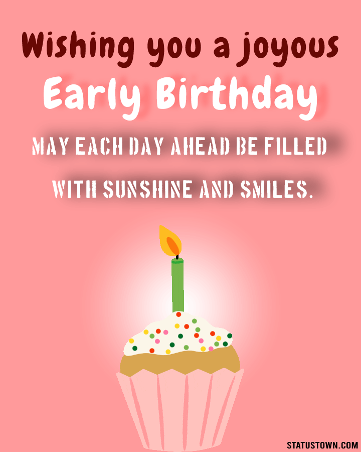 Latest Birthday Wishes in Advance GIF Images