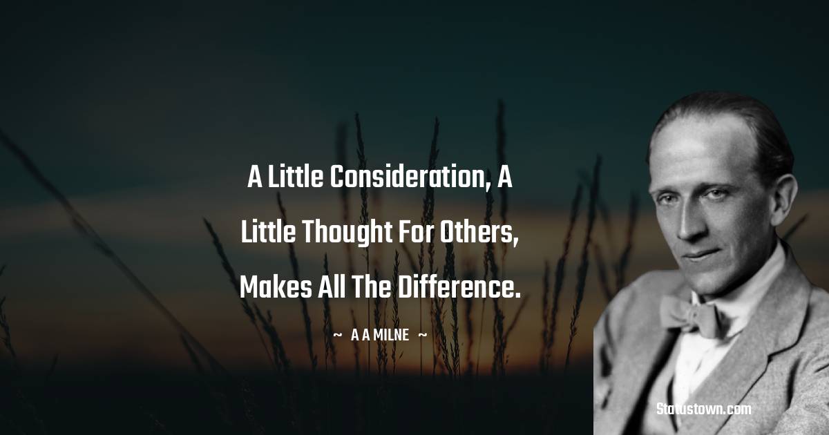 A. A. Milne Positive Thoughts