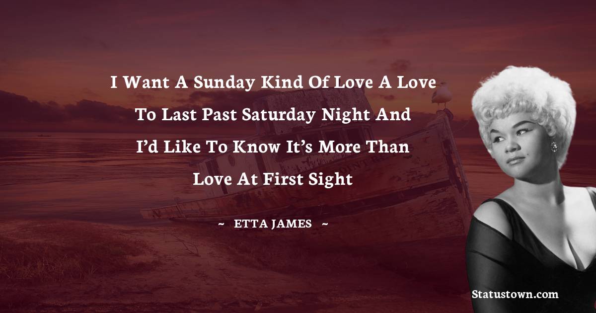 Unique Etta James Thoughts