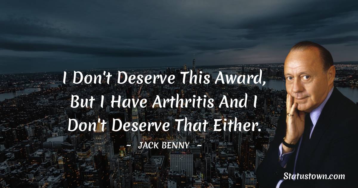 Jack Benny Unique Quotes